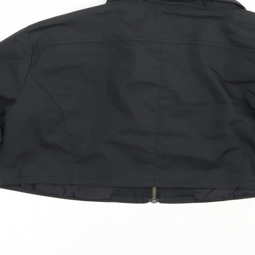 Jensen Womens Black   Jacket  Size 12  Zip - Cropped