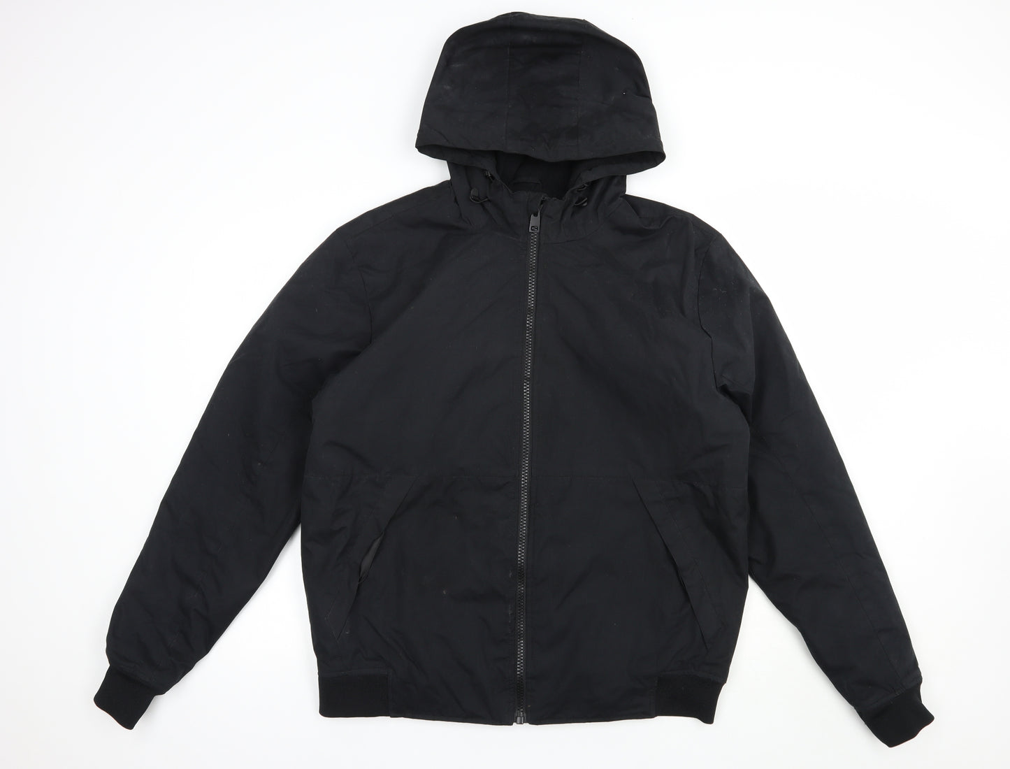 Primark Mens Black   Bomber Jacket Jacket Size L  Zip