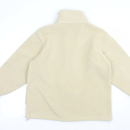 Mardo Womens Beige  Polyester Full Zip Sweatshirt Size M  Zip