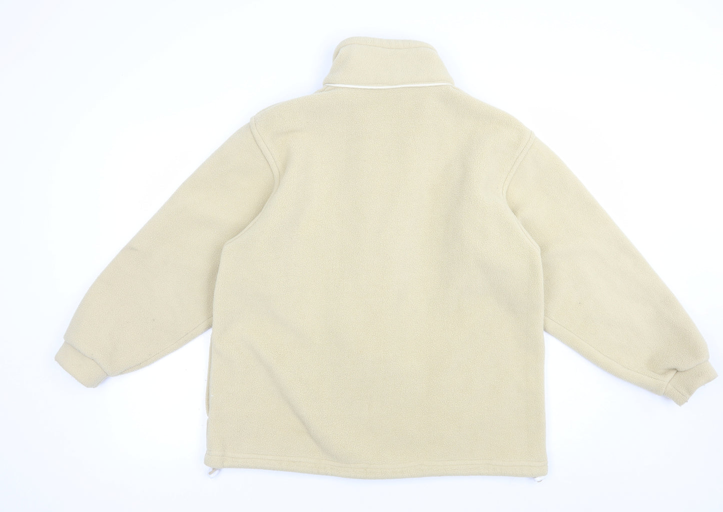 Mardo Womens Beige  Polyester Full Zip Sweatshirt Size M  Zip