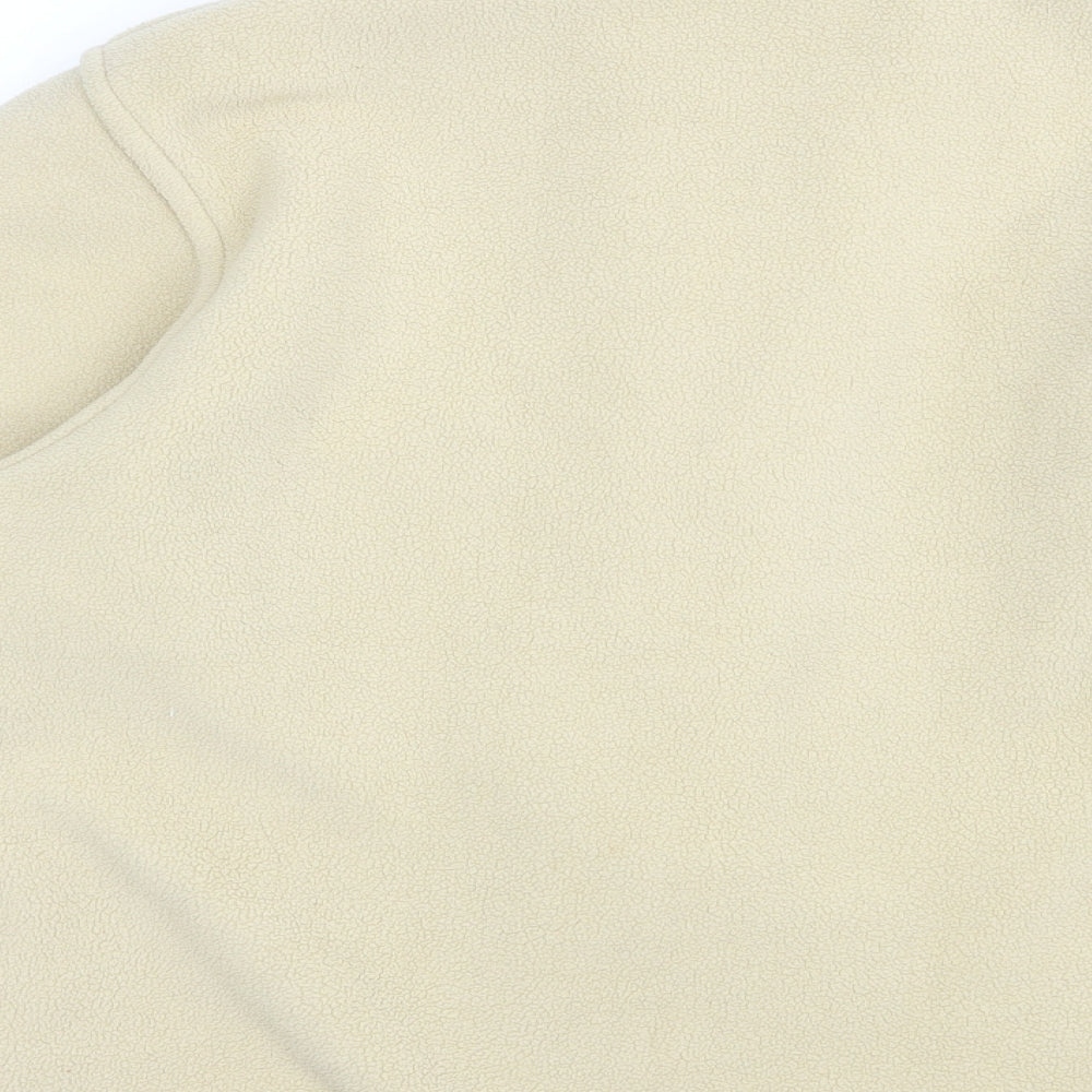 Mardo Womens Beige  Polyester Full Zip Sweatshirt Size M  Zip