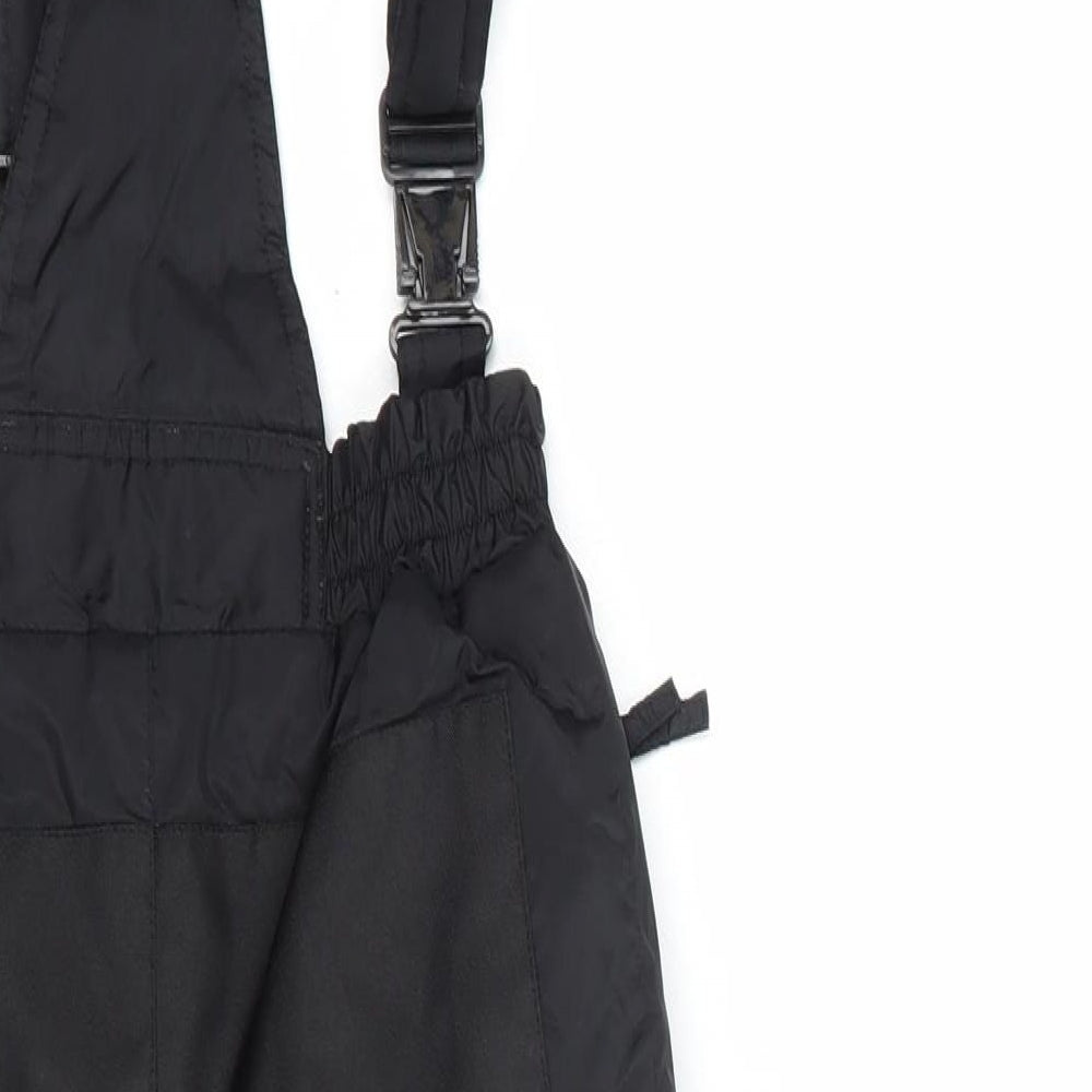 Rodeo Boys Black  Nylon Snow Pants Trousers Size 2-3 Years  Regular Snap
