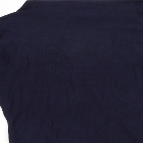 Phase Eight Womens Blue Roll Neck  Nylon Pullover Jumper Size XS
