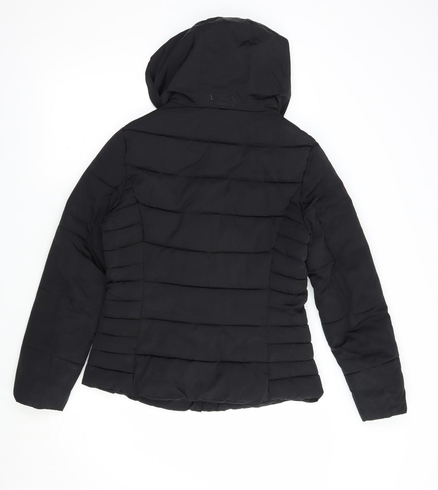 Papaya Womens Black   Puffer Jacket Jacket Size 10  Zip