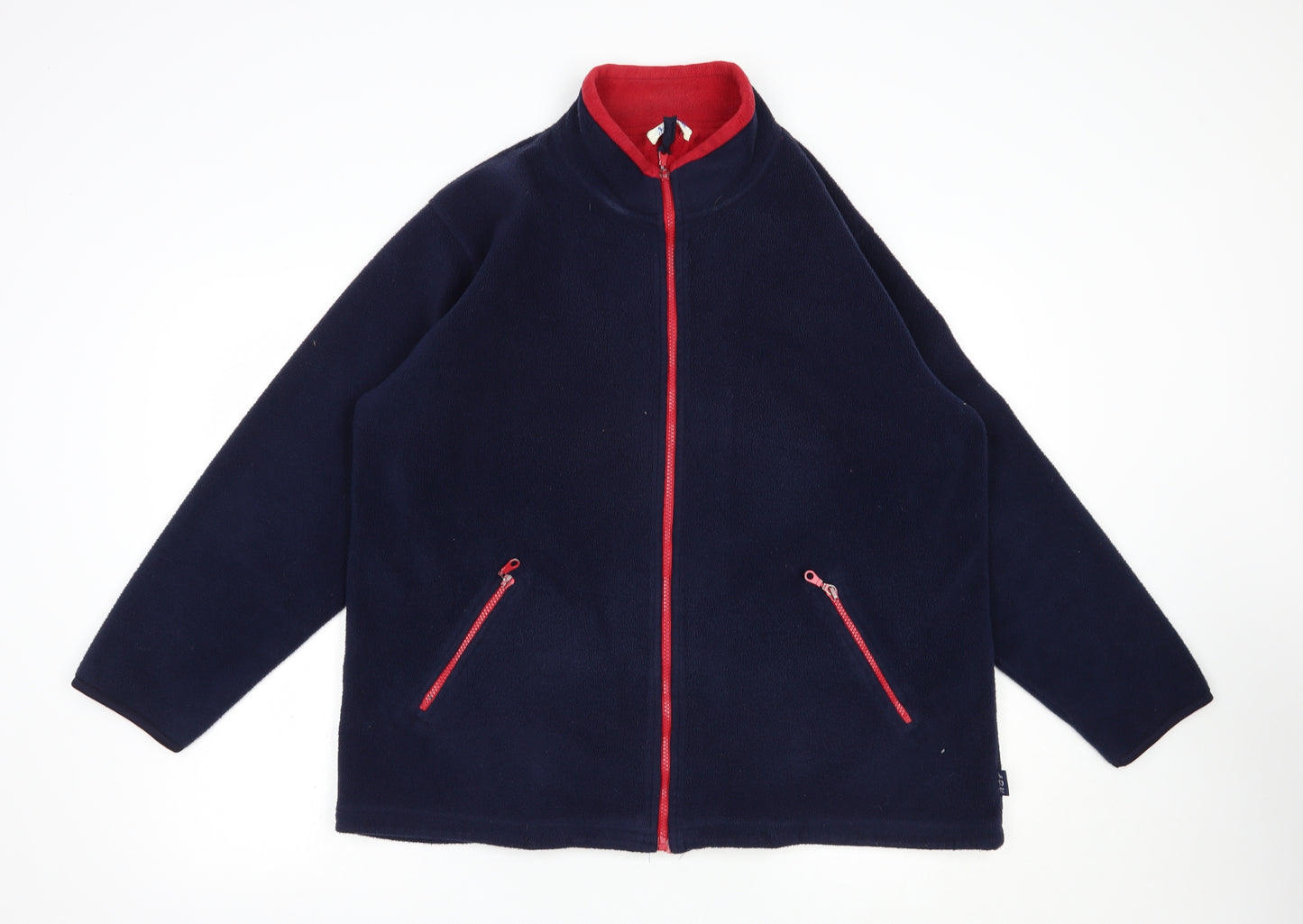 Joie de Vivre Womens Blue  Polyester Full Zip Sweatshirt Size XL  Zip