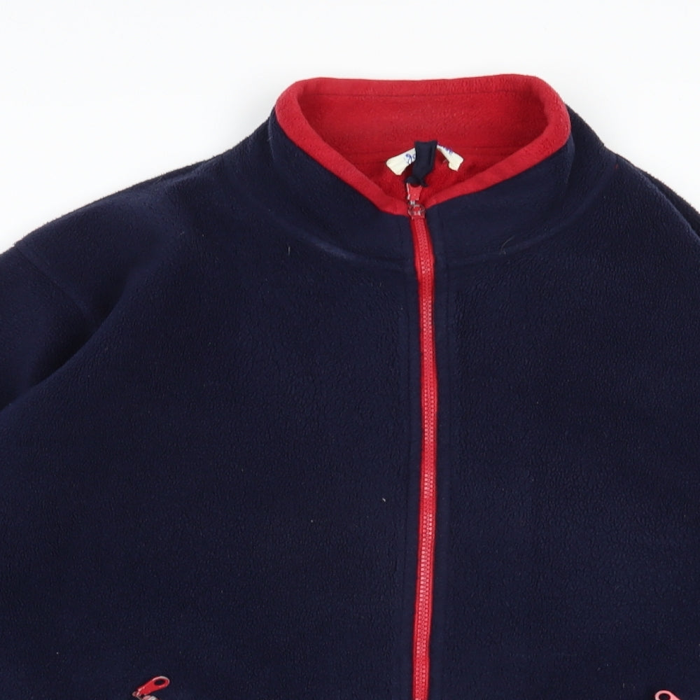 Joie de Vivre Womens Blue  Polyester Full Zip Sweatshirt Size XL  Zip