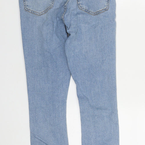 New Look Girls Blue  Cotton Straight Jeans Size 12 Years  Regular