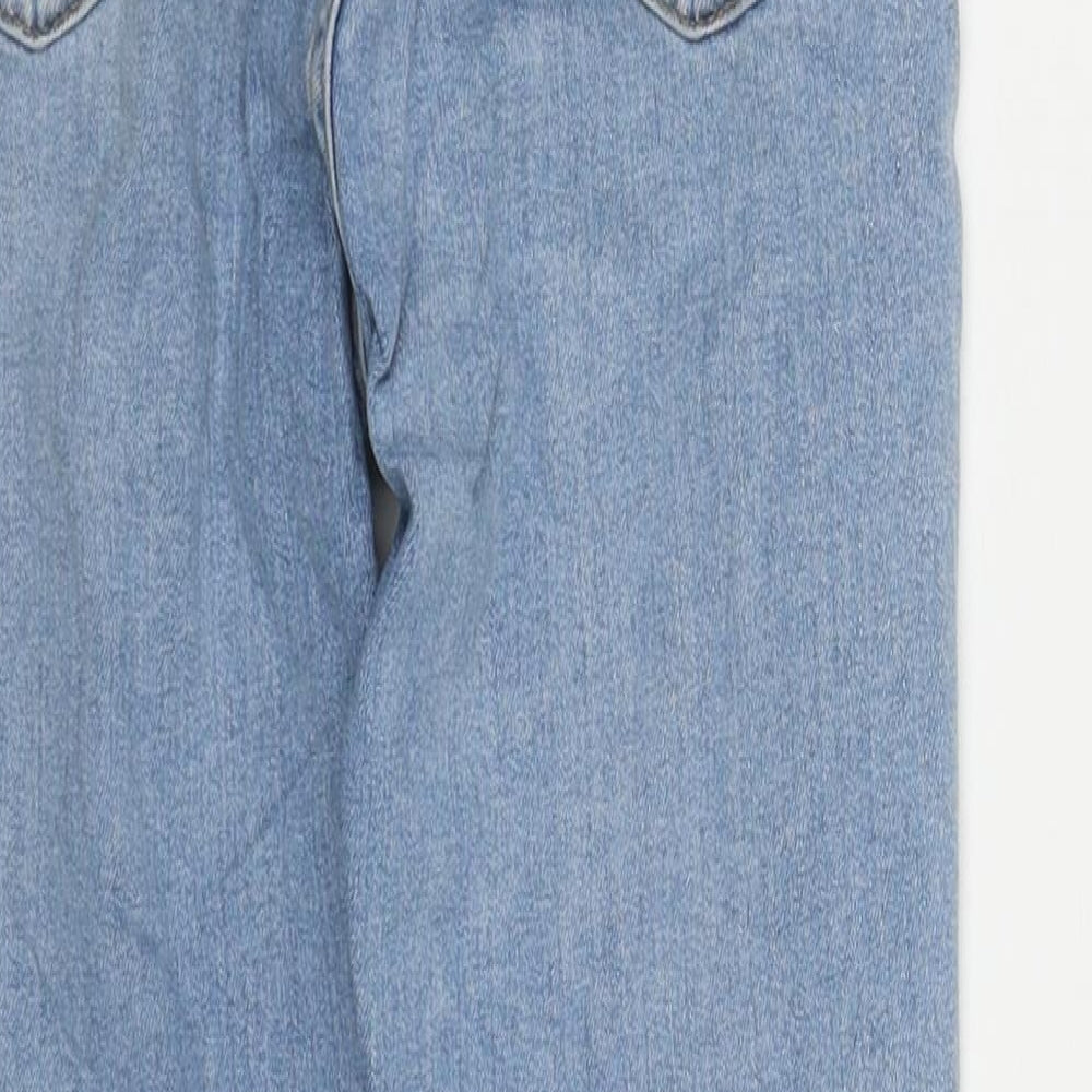 New Look Girls Blue  Cotton Straight Jeans Size 12 Years  Regular