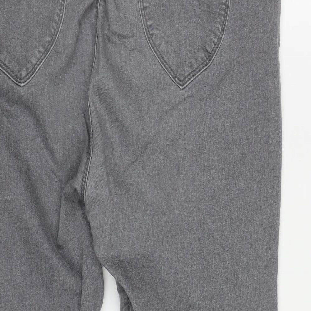 Dorothy Perkins Womens Grey  Cotton Jegging Jeans Size 18 L27 in Regular