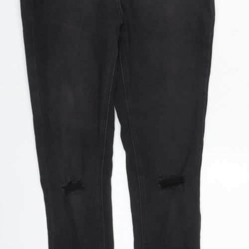 NEXT Womens Beige  Cotton Skinny Jeans Size 12 L30 in Regular Zip