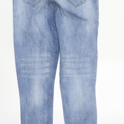 George Womens Blue  Cotton Skinny Jeans Size 10 L27 in Regular Zip