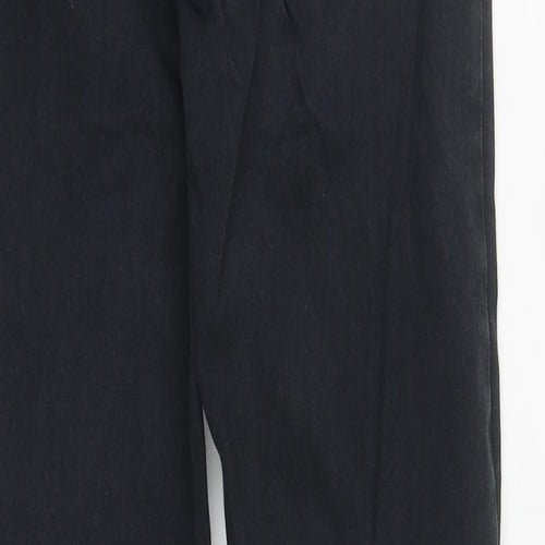 Topshop Womens Black  Cotton Straight Jeans Size 28 in L30 in Regular Zip
