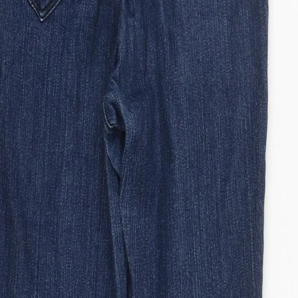 Indigo Blue Womens Blue  Cotton Straight Jeans Size S L27 in Regular