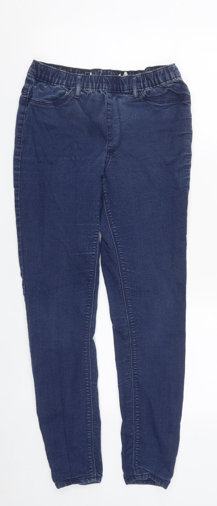 Preworn Womens Blue  Cotton Jegging Jeans Size 10 L27 in Regular