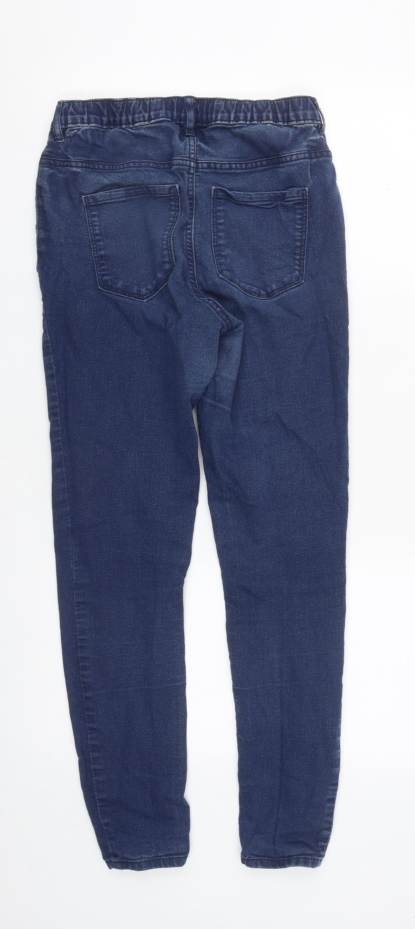 Preworn Womens Blue  Cotton Jegging Jeans Size 10 L27 in Regular
