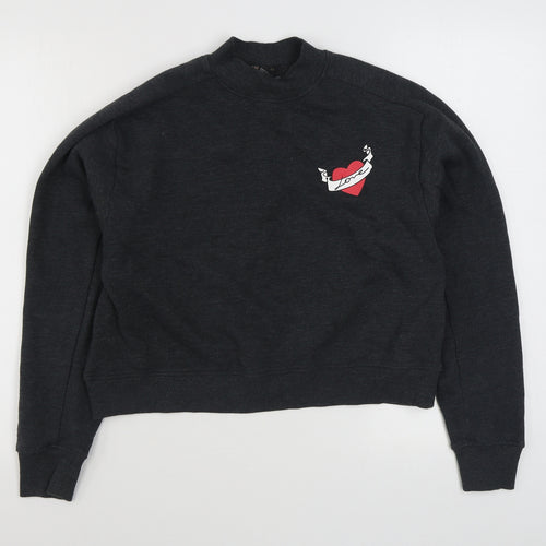 Forvever 21 Womens Grey  Cotton Pullover Sweatshirt Size M  Pullover
