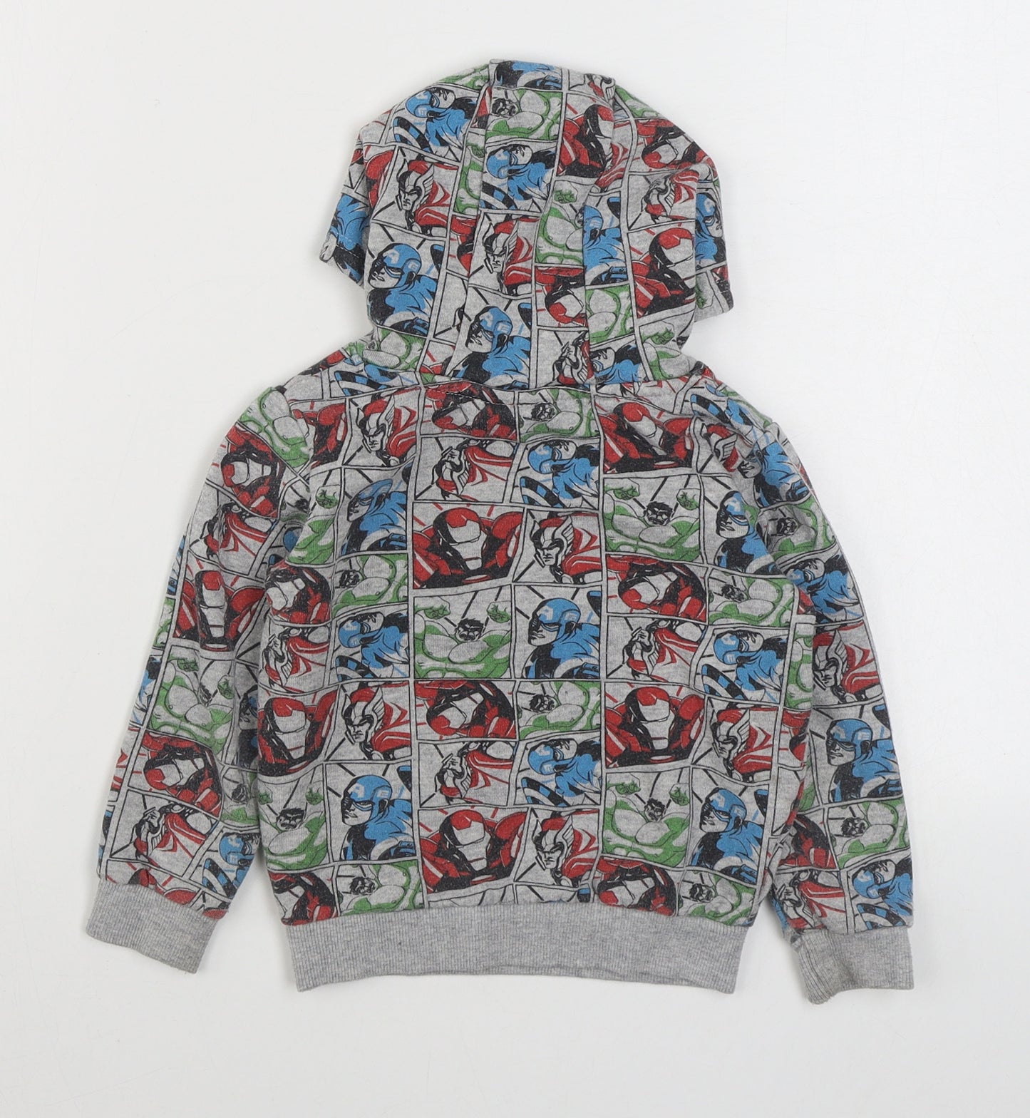 Sports Direct Boys Multicoloured Geometric Cotton Pullover Hoodie Size 2-3 Years  Pullover - Marvel