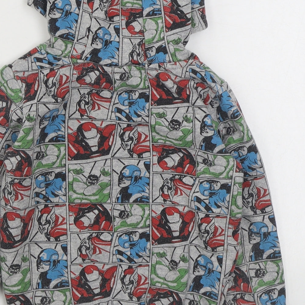 Sports Direct Boys Multicoloured Geometric Cotton Pullover Hoodie Size 2-3 Years  Pullover - Marvel