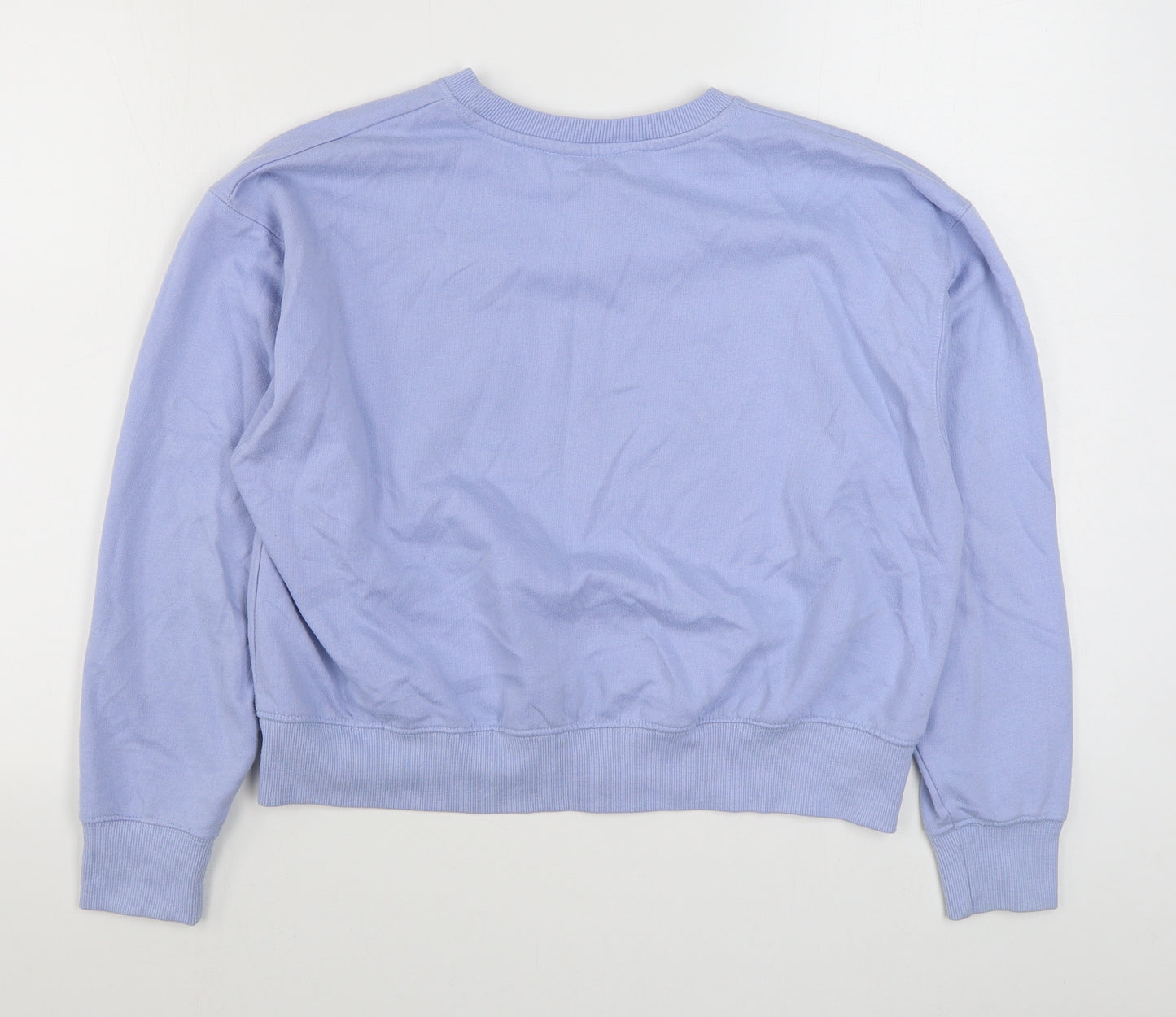 New Look Womens Blue  Cotton Pullover Sweatshirt Size S  Pullover