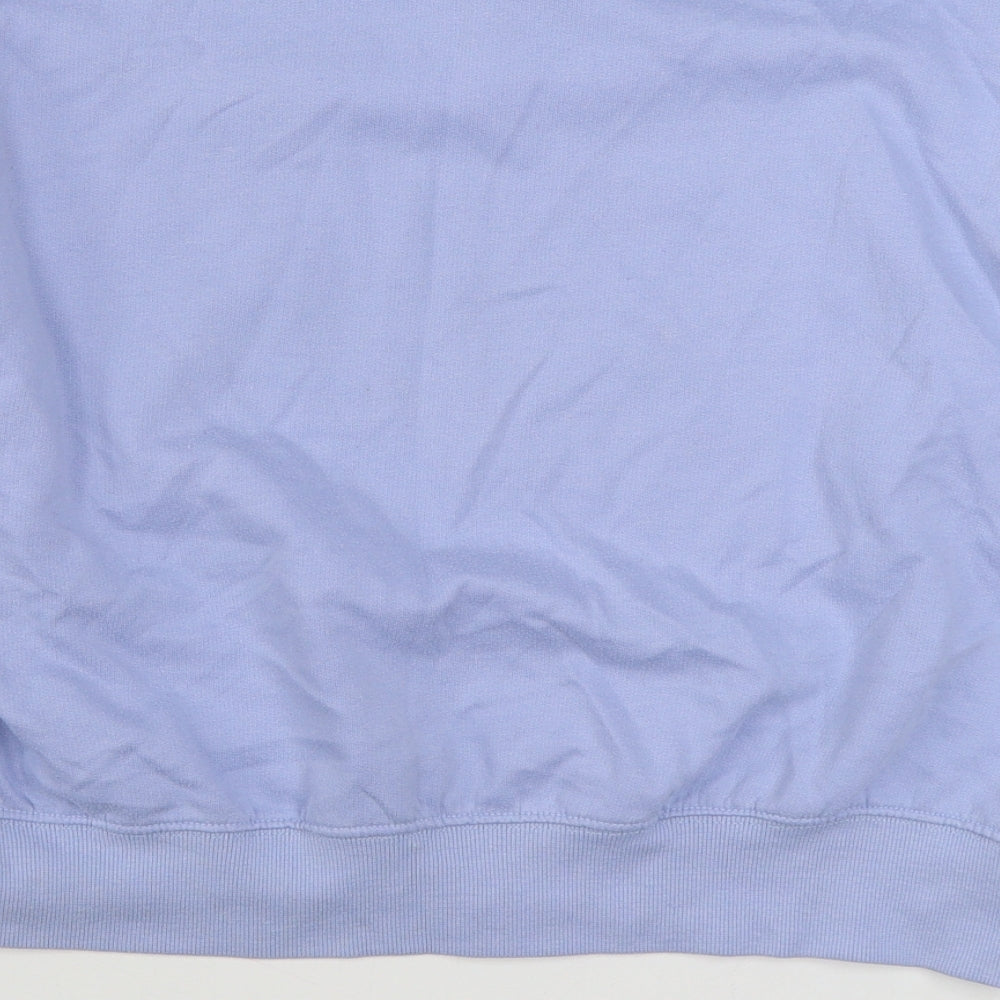 New Look Womens Blue  Cotton Pullover Sweatshirt Size S  Pullover