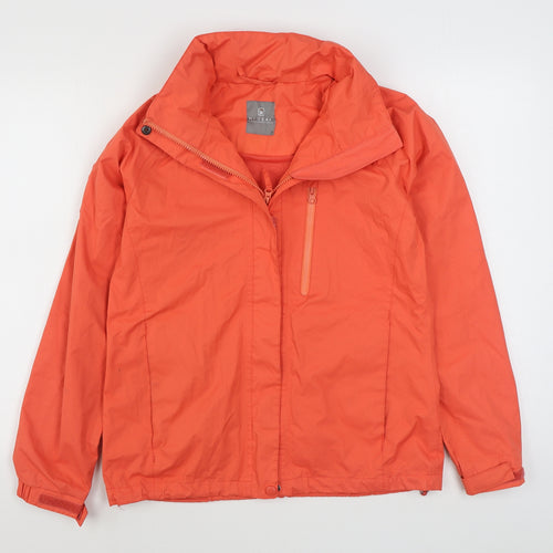 Hi Gear Womens Orange   Rain Coat Coat Size 10  Zip