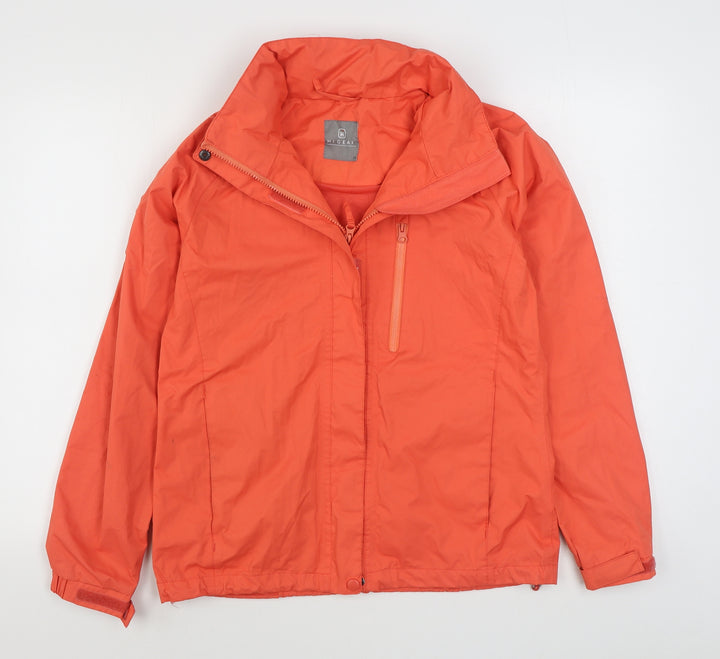 Hi Gear Womens Orange Rain Coat Coat Size 10 Zip