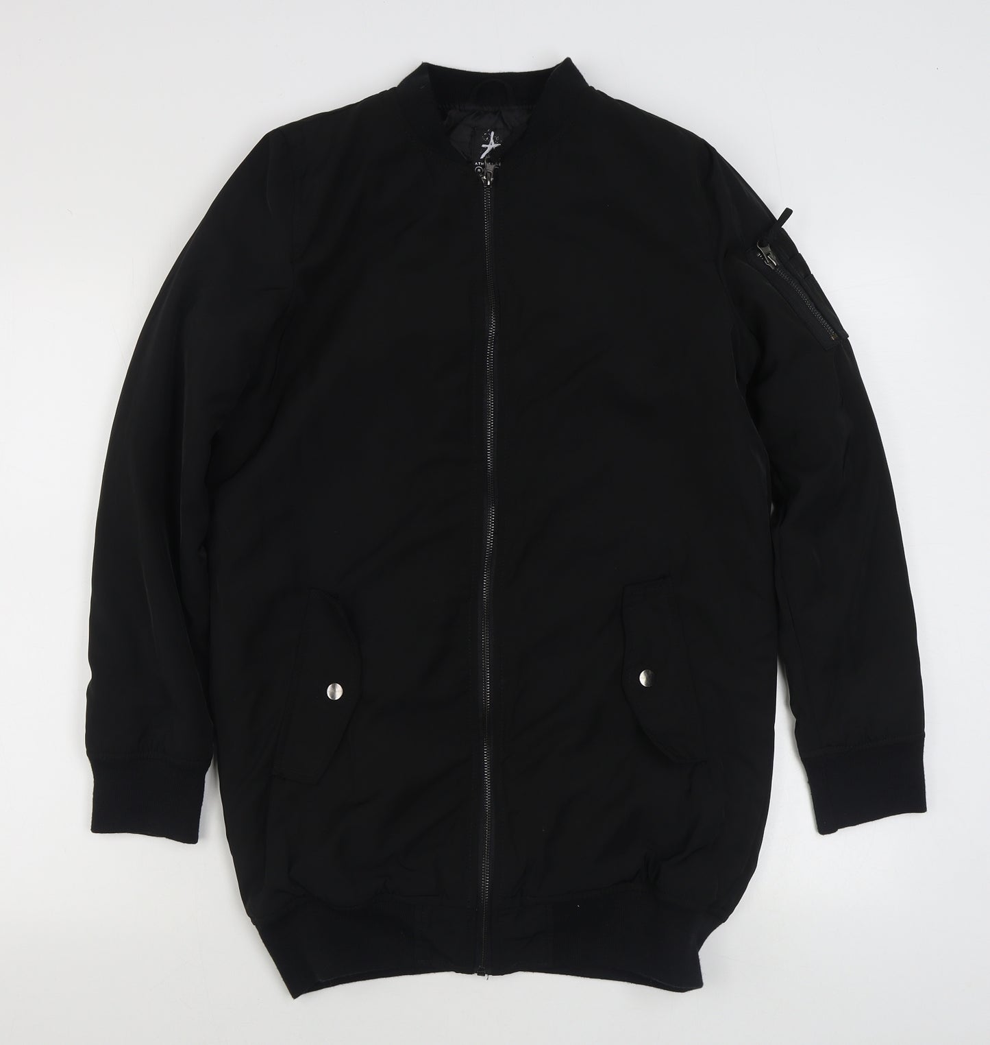 Primark Womens Black   Bomber Jacket Jacket Size 8  Zip