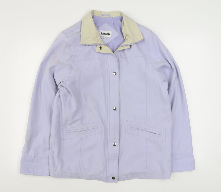 Rossetti Womens Purple Jacket Size 12 Zip
