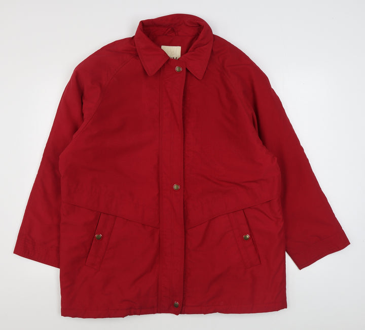 EWM Womens Red Jacket Size 16 Zip