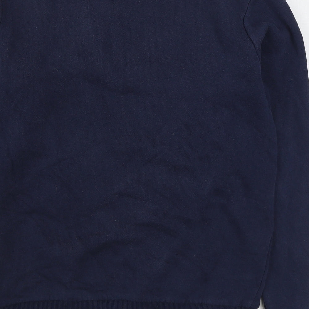 TU Mens Blue  Cotton Pullover Sweatshirt Size S