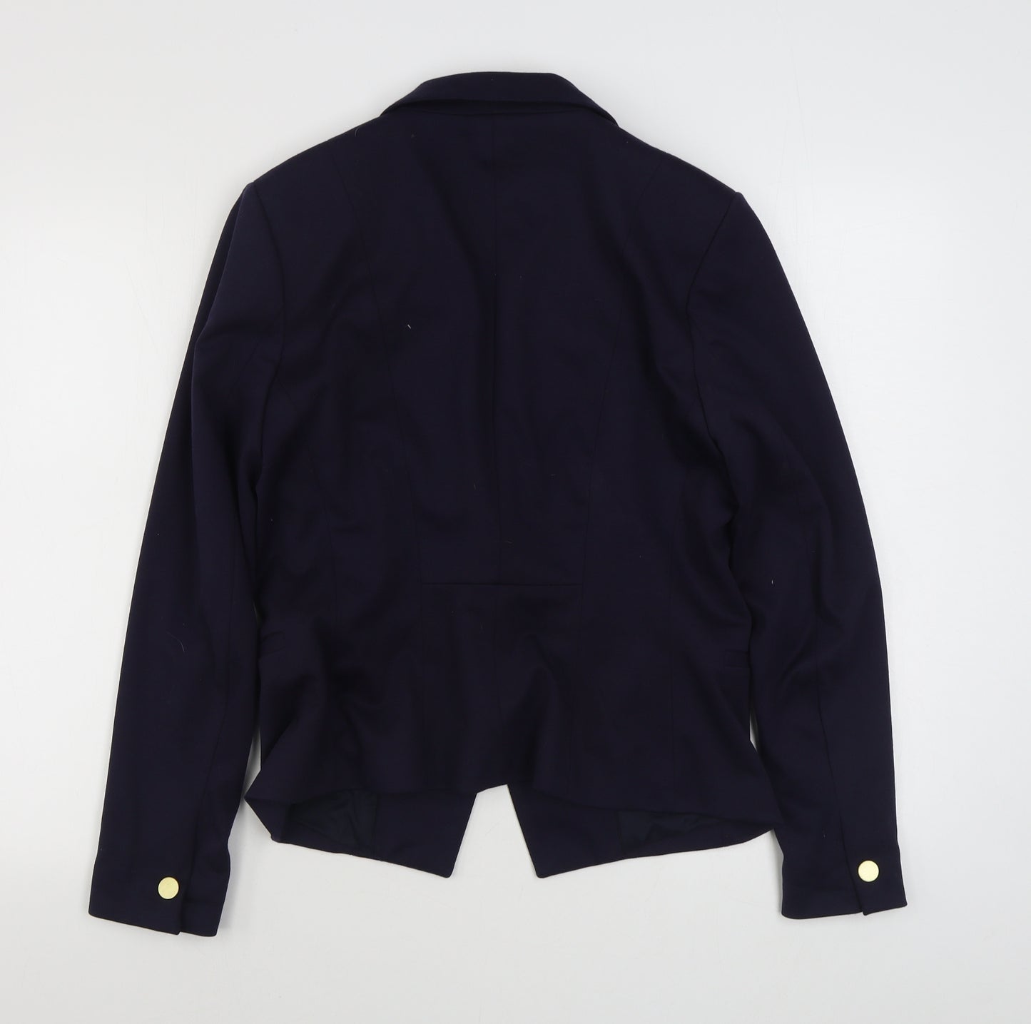H&M Womens Blue   Jacket Blazer Size 14  Button