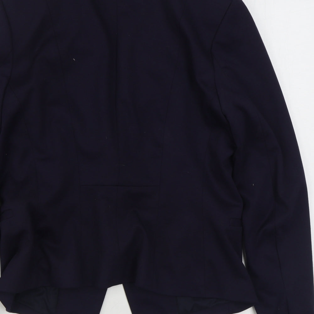 H&M Womens Blue   Jacket Blazer Size 14  Button