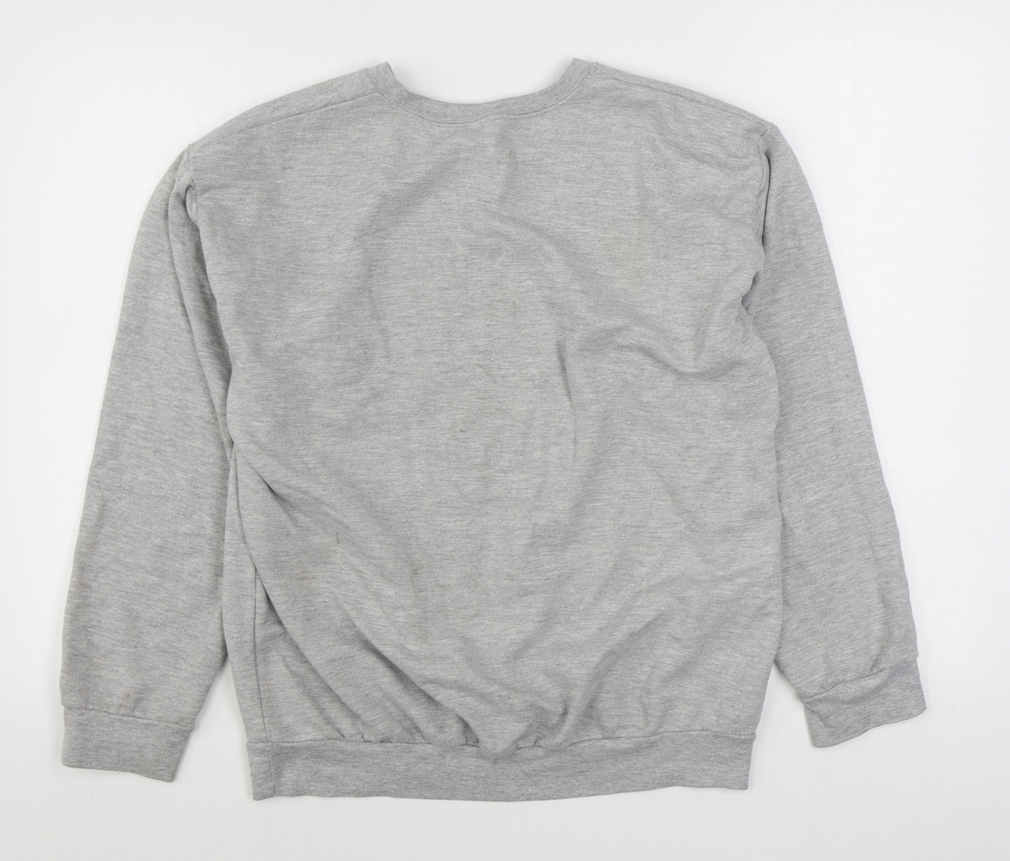 YAA Womens Grey  Polyester Pullover Sweatshirt Size M  Pullover