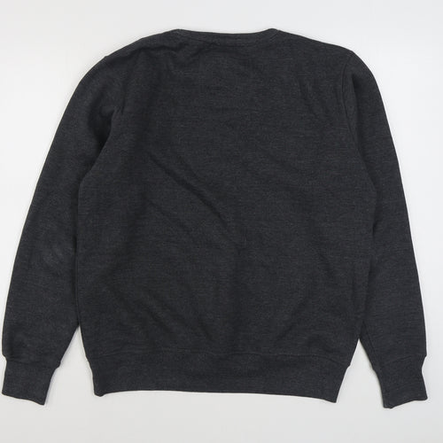 Square Blades Mens Grey  Cotton Pullover Sweatshirt Size M