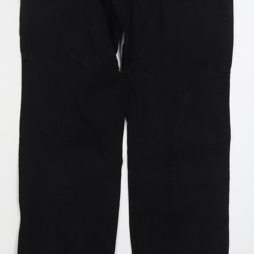 Dondup Womens Black  Cotton Straight Jeans Size 28 in L31 in Regular Button