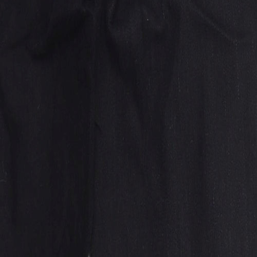 Topshop Womens Black  Cotton Skinny Jeans Size 28 in L27 in Regular Button