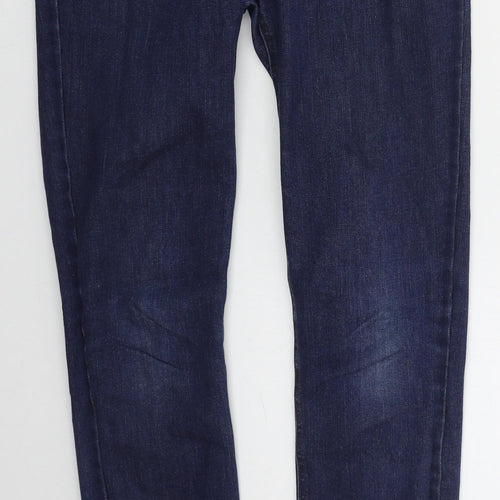 Johnnie B Womens Blue  Cotton Skinny Jeans Size 28 in L31 in Regular Button