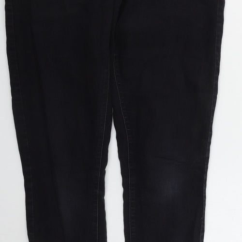 Denim CO Womens Black  Cotton Skinny Jeans Size 8 L29 in Regular Button