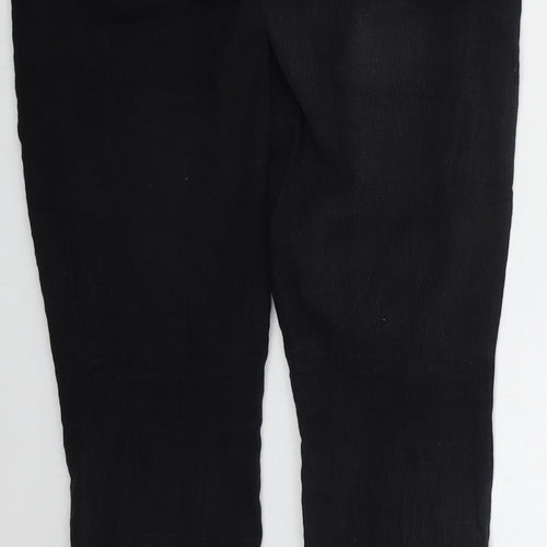Denim CO Womens Black  Cotton Skinny Jeans Size 8 L29 in Regular Button