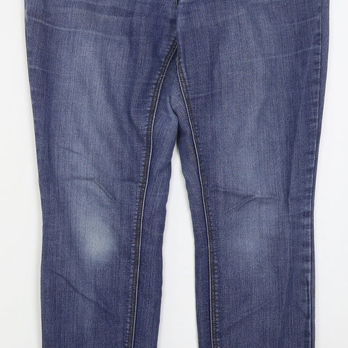 Only Womens Blue  Cotton Skinny Jeans Size M L28 in Regular Button
