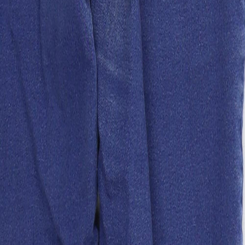 Miss Selfridge Womens Blue  Cotton Skinny Jeans Size 10 L26 in Regular Button