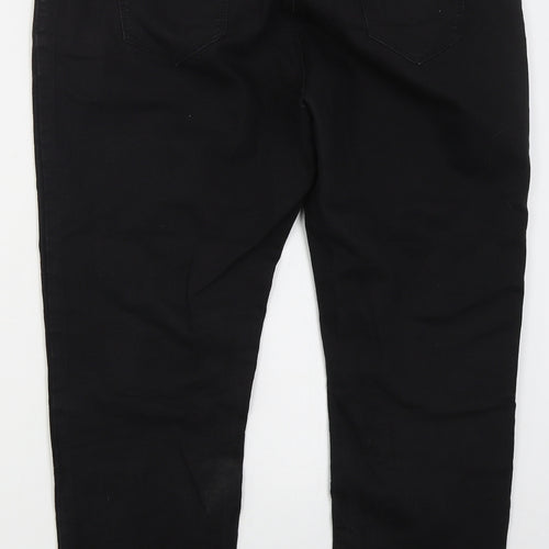 BHS Womens Black  Cotton Jegging Jeans Size 18 L26 in Regular