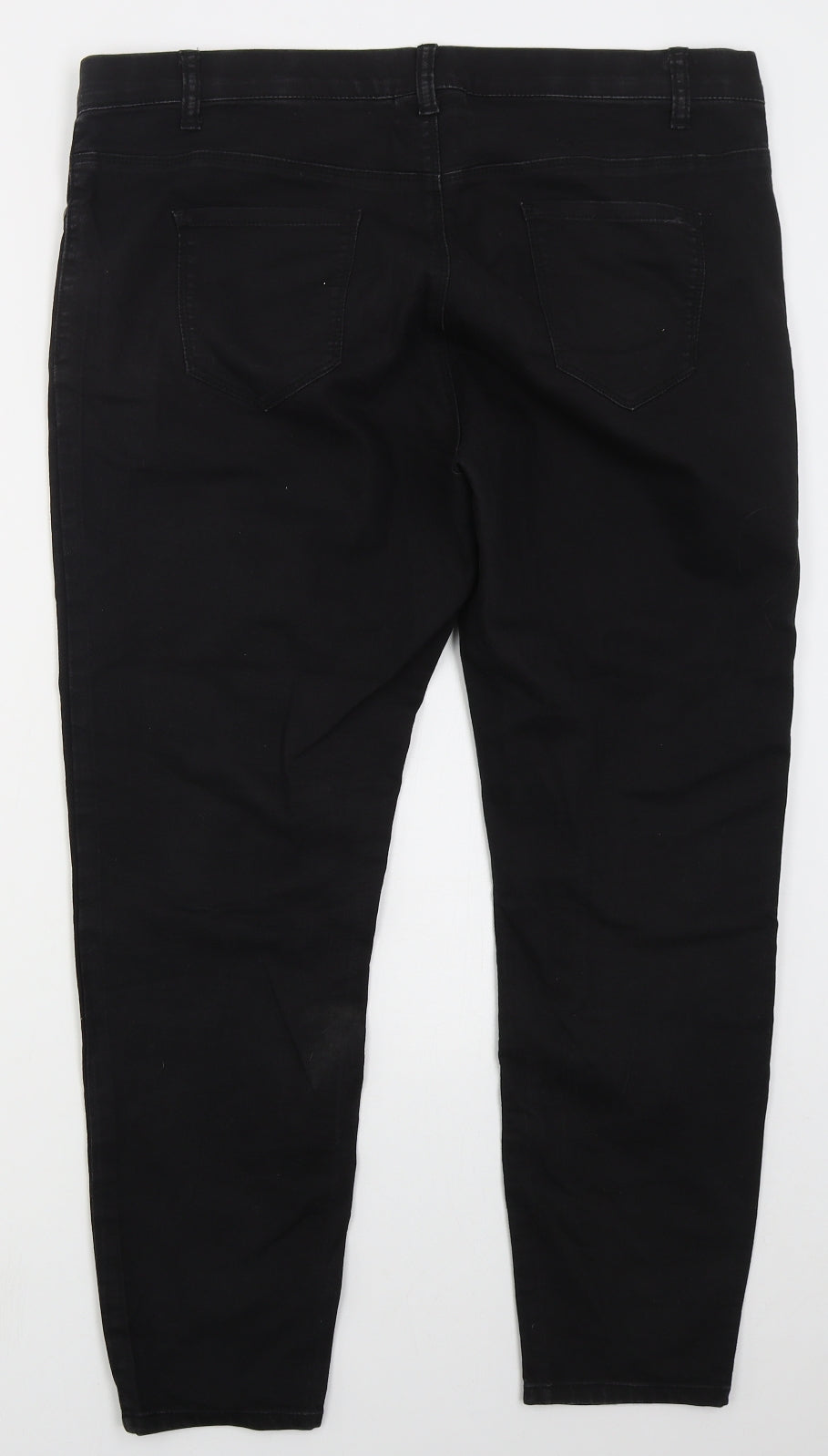 BHS Womens Black  Cotton Jegging Jeans Size 18 L26 in Regular