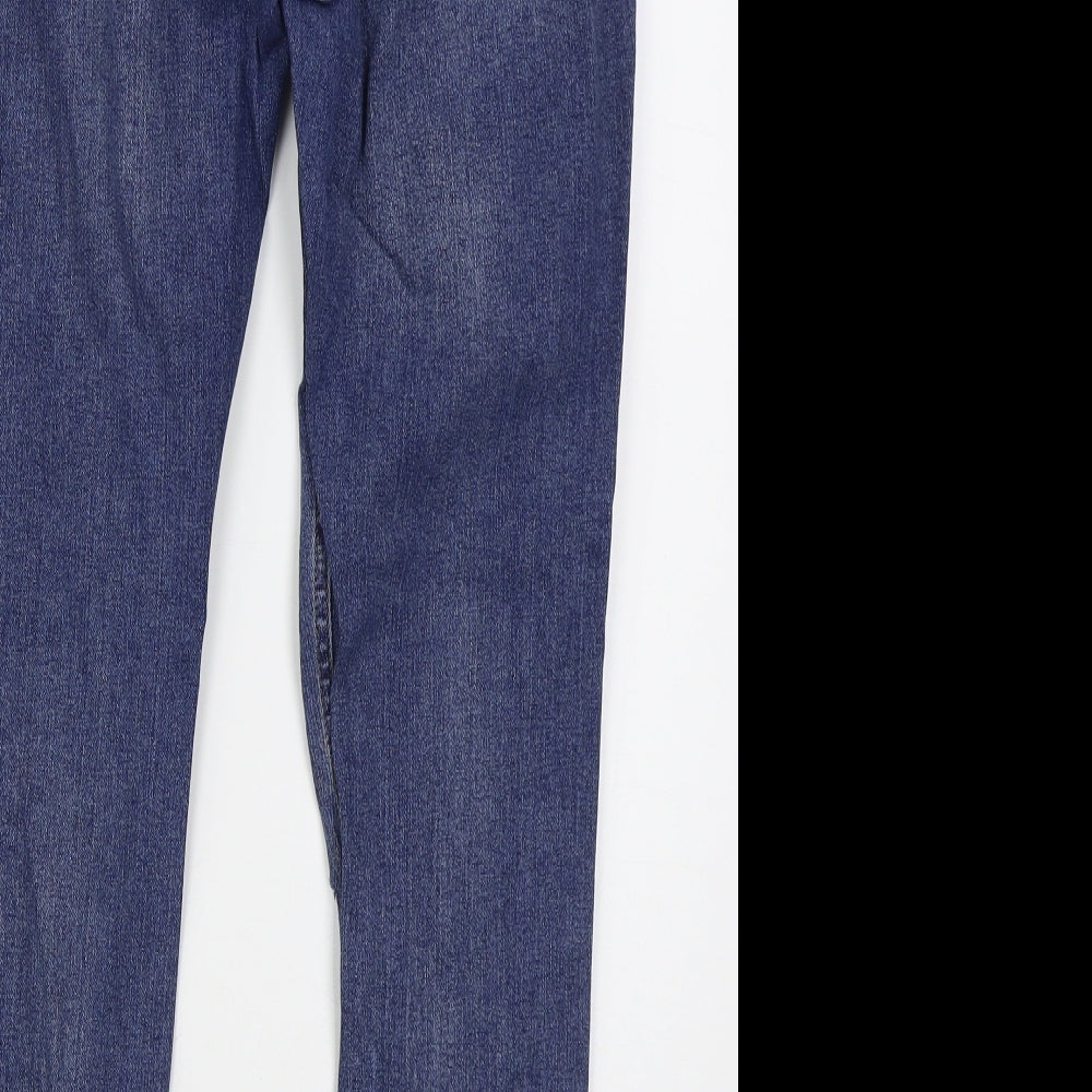 Denim Co Womens Blue  Cotton Skinny Jeans Size 18 L29 in Regular Button