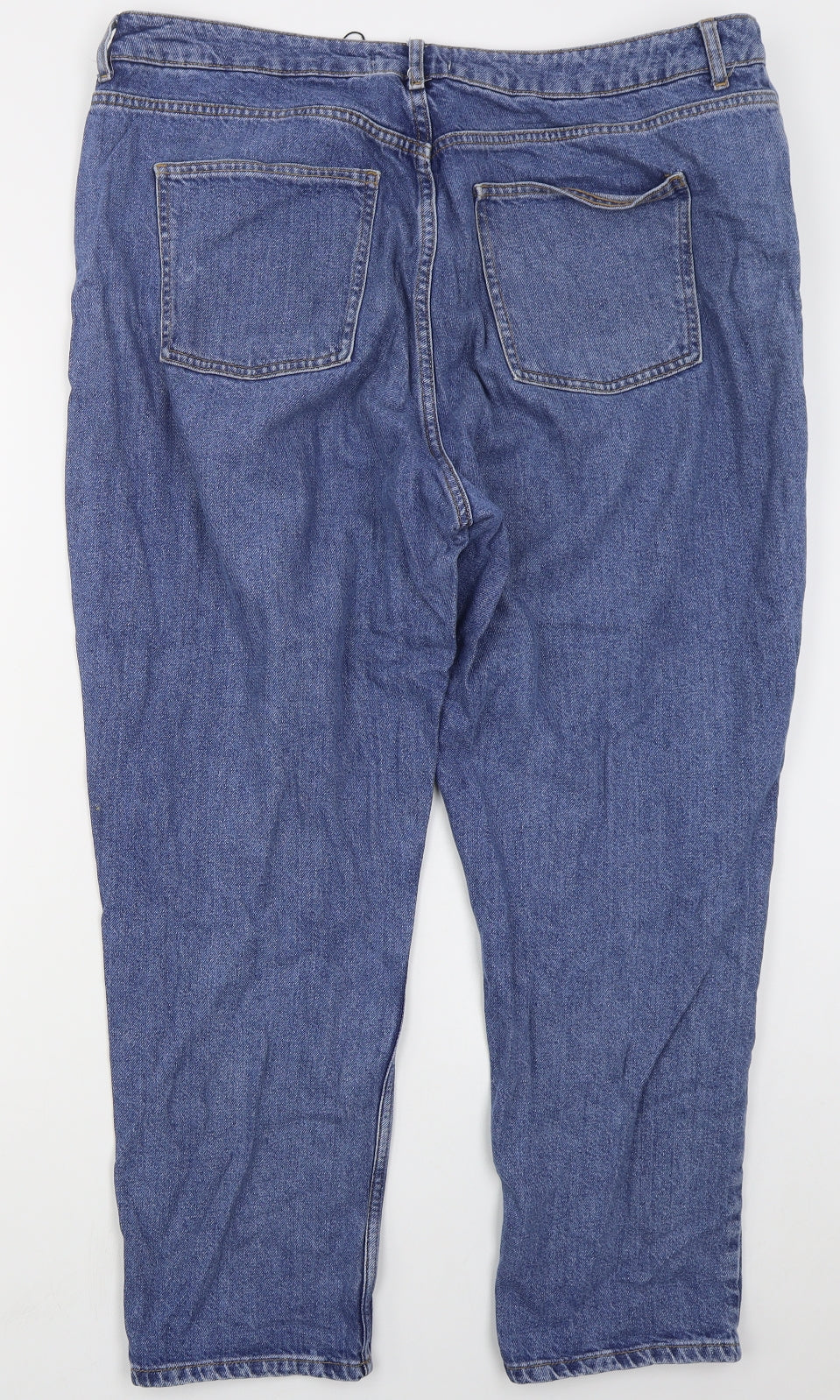 Denim Co Womens Blue  Cotton Mom Jeans Size 20 L28 in Regular Button