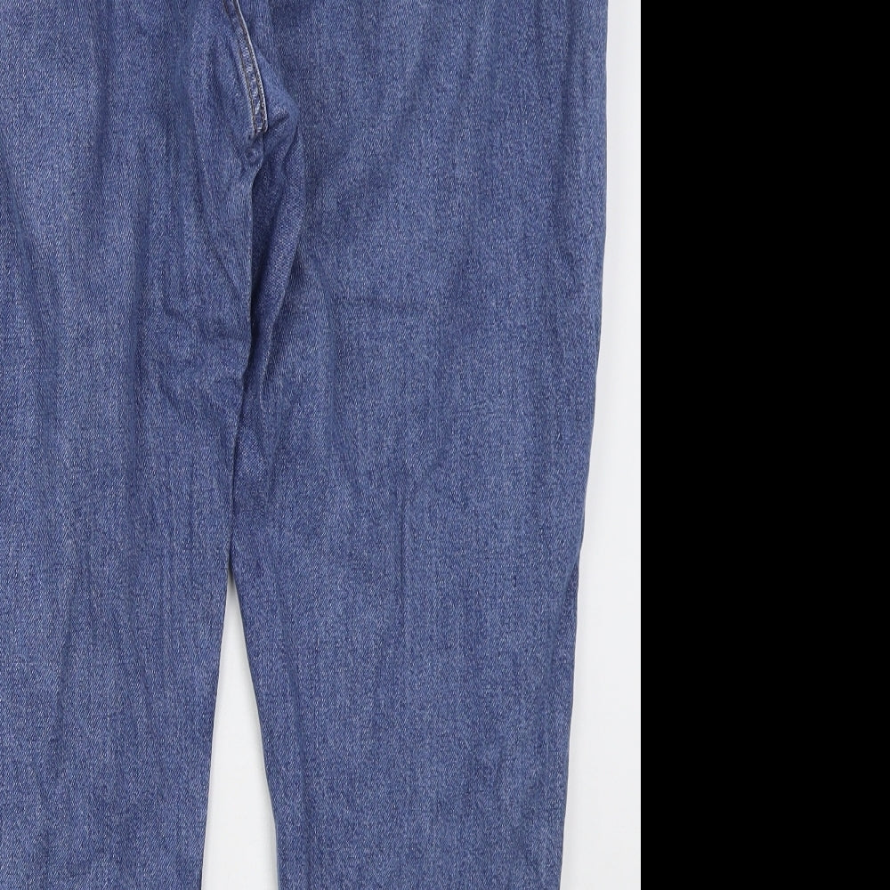 Denim Co Womens Blue  Cotton Mom Jeans Size 20 L28 in Regular Button