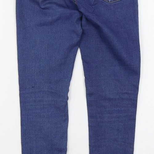 Denim Co Womens Blue  Cotton Skinny Jeans Size 6 L29 in Regular Button