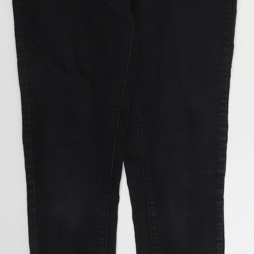 Boohoo Womens Black  Camel Skinny Jeans Size 8 L29 in Regular Zip