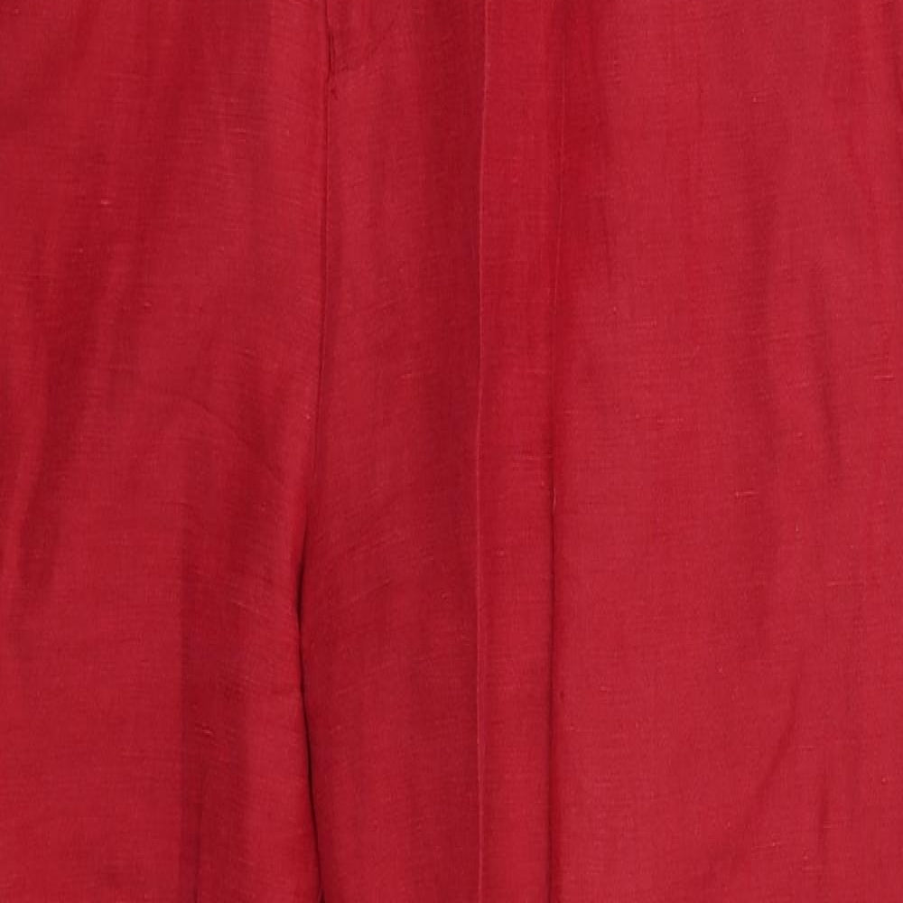 Silkland Womens Pink  Silk Trousers  Size M L29 in Regular Button