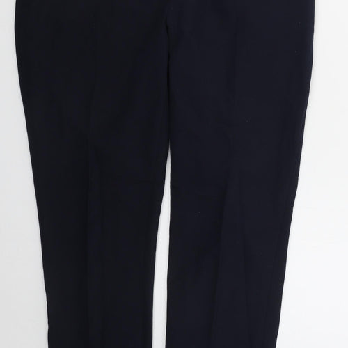 Dorothy Perkins Womens Blue  Polyester Trousers  Size 12 L28 in Regular Hook & Eye